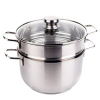 Bộ nồi và xửng hấp Fivestar 24cm vung kính