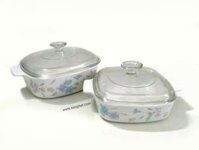 Bộ nồi vuông Pyrex Coorningware của Mỹ. Sử dụng bếp ga và hồng ngoại.