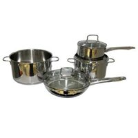 Bộ nồi WMF Astoria 4 món kèm quánh và chảo thép WMF 24cm