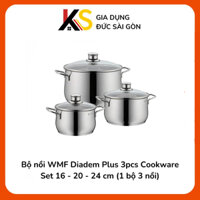 Bộ nồi WMF Diadem Plus 3pcs Cookware Set 16 - 20 - 24 cm (1 bộ 3 nồi)