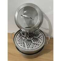 Bộ Nồi Xửng Hấp. 3 tầng cao cấp size 28cm,cao 38cm
