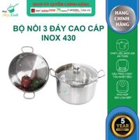 Bộ Nồi Xửng Hấp Fivestar Nắp Kính 30cm Tặng 10 Muỗng Inox