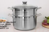 Bộ Nồi Xửng hấp INox 430 HT Cook Size 28cm