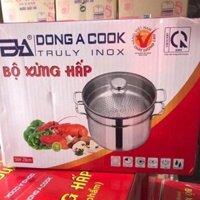 Bộ nồi xửng hấp inox Đông Á cook đáy từ( sz 20 -24và 28cm)