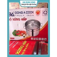 Bộ nồi xửng hấp inox Đông Á cook đáy từ( sz 20 -24và 28cm)