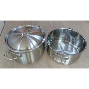 Bộ nồi xửng hấp inox Fivestar - 28 cm, 3 đáy, nắp inox
