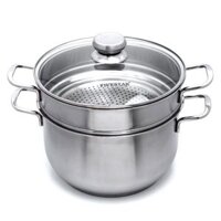 Bộ nồi xửng hấp inox Fivestar 24cm FSNX24001 (quai đũa, nắp kiếng)