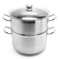 Bộ nồi xửng hấp Inox Fivestar 28-30-32cm nắp inox