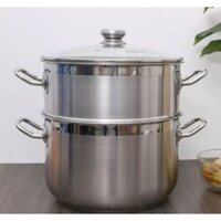 Bộ Nồi Xửng Hấp Nắp Kiếng Fivestar cao cấp 30cm