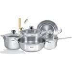 Bộ nồi xửng inox 3 đáy Rainy RN-09TTK - 5 nồi