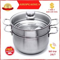 Bộ nồi xửng inox 3 đáy Fivestar 26cm