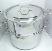 BỘ NỒI XỬNG INOX KLINS CAO CẤP 32CM (NẮP INOX +)
