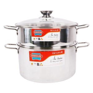 Bộ nồi xửng inox Sunhouse SSP24A
