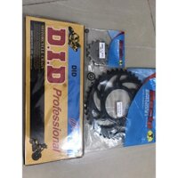 Bộ NSD Exciter 150 (nhông dĩa Recto43T, sên vàng DID có phốt) size độ