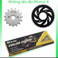 Bộ NSD Winner - GTR - Sonic 150 Bộ Nhông 15T - Dĩa 39T 40T 42T 43T 44T 45T Sên  VITAL 428SB 9Ly Vàng - Chính Hãng