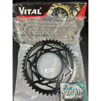 Bộ NSD Yamaha R6 (2006-2020)Nhông 16T Dĩa 45T Sên 525 Xring Phốt Cao Su Chính Hãng Thương Hiệu VITAL
