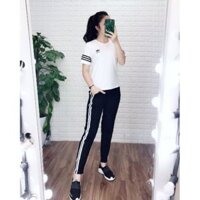 Bộ nữ  cotton mặc nhà quần dài