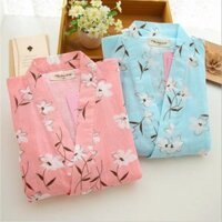 Bộ Nữ Yukata Nhật bản, quần dài, COTTON 100%