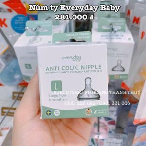 Bộ núm ti cỡ nhỏ Everyday Baby - size L