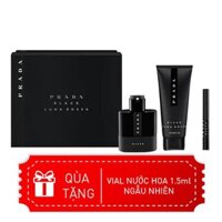 Bộ nước hoa Nam Prada Luna Rossa Black EDP 100ml + Shower Gel 100ml + EDP 10ml