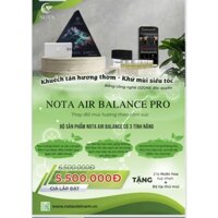 Bộ Nước hoa ô tô cao cấp NOTA AIR BALANCE Khuếch tán hương thơm nhập khẩu Pháp, Khử mùi siêu tốc
