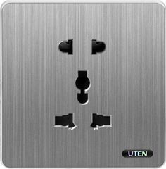Bộ ổ cắm 2 chấu và 3 chấu UTEN S300GZ12Z13/N