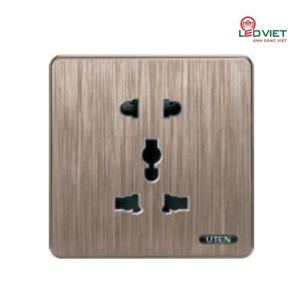 Bộ ổ cắm 2 chấu và 3 chấu UTEN S400GZ12Z13/N