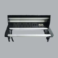 Bộ ổ cắm âm bàn 3 ổ cắm 3 chấu (2 chấu dẹp, 1 chấu tròn) + 2 cổng USB + 2 cổng mạng MPE TBS2