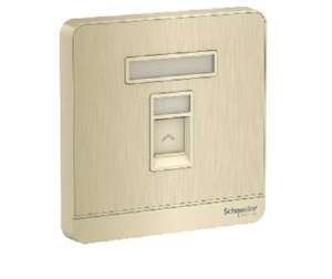 Bộ ổ cắm điện thoại đơn Schneider AvatarOn E8331RJS4_WG_G19