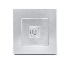 Bộ ổ cắm điện thoại đơn Schneider Vivace KB31TS_AS_G19