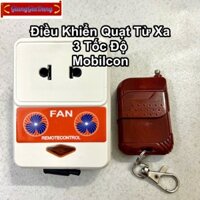 Bộ Ổ Cắm Điều Khiển Quạt Từ Xa 3 Tốc Độ MBQ Mobilcon Mẫu Mới