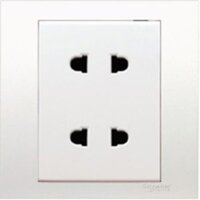 Bộ ổ cắm đôi 2 chấu 10A 250V KB426US2_WE_G19