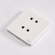 Bộ ổ cắm đôi 2 chấu AvatarON Schneider E83426U2_WE_G19