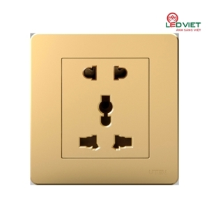 Bộ ổ cắm đôi 2 chấu và 3 chấu Uten Q7GZ12Z13/N