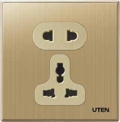Bộ ổ cắm đôi 2 chấu và 3 chấu Q9GZ12Z13/N