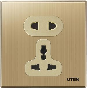 Bộ ổ cắm đôi 2 chấu và 3 chấu Q9GZ12Z13/N