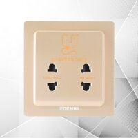 Bộ ổ cắm đôi 220V 110V dành cho máy cạo râu Edenki Elegent White/Gold EE-702