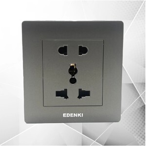 Bộ ổ cắm đôi 3 chấu Edenki EE-005
