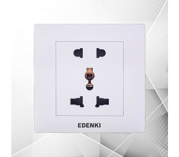 Bộ ổ cắm đôi 3 chấu Edenki EE-005