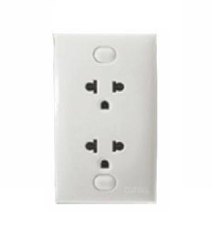 Bộ ổ cắm đôi 3 chấu Schneider E426UEST2