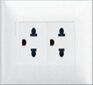 Bộ ổ cắm đôi 3 cực Âu Mỹ 16A 250V