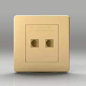 Bộ ổ cắm đôi tivi Uten Q7G-2TV