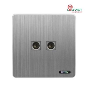 Bộ ổ cắm đôi TIVI UTEN S300G-2TV