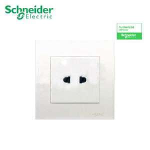 Bộ ổ cắm đơn 2 chấu Vivace Schneider KB426US_AS_G19