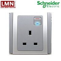 BỘ Ổ CẮM ĐƠN 3 CHẤU 13A CÓ CÔNG TẮC ĐÈN LED KIỂU ANH E3015D_EBGS_G19 NEO SCHNEIDER