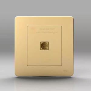 Bộ ổ cắm đơn tivi Uten Q7G-1TV