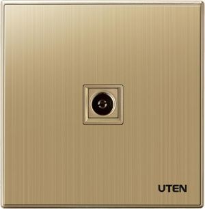 Bộ ổ cắm đơn tivi uten Q9G-1TV