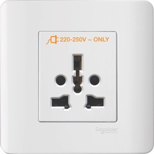 Bộ ổ cắm đơn Zencelo Schneider E84426_16TS_WE_G19