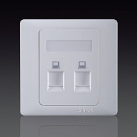 Bộ ổ cắm dữ liệu chuẩn RJ45 và Cat.5e Simon 55228S