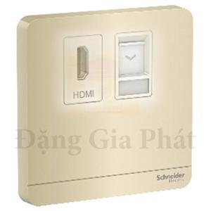 Bộ ổ cắm HDMI và mạng Cat5E AvatarON Schneider E8332HDRJS5_WG_G19